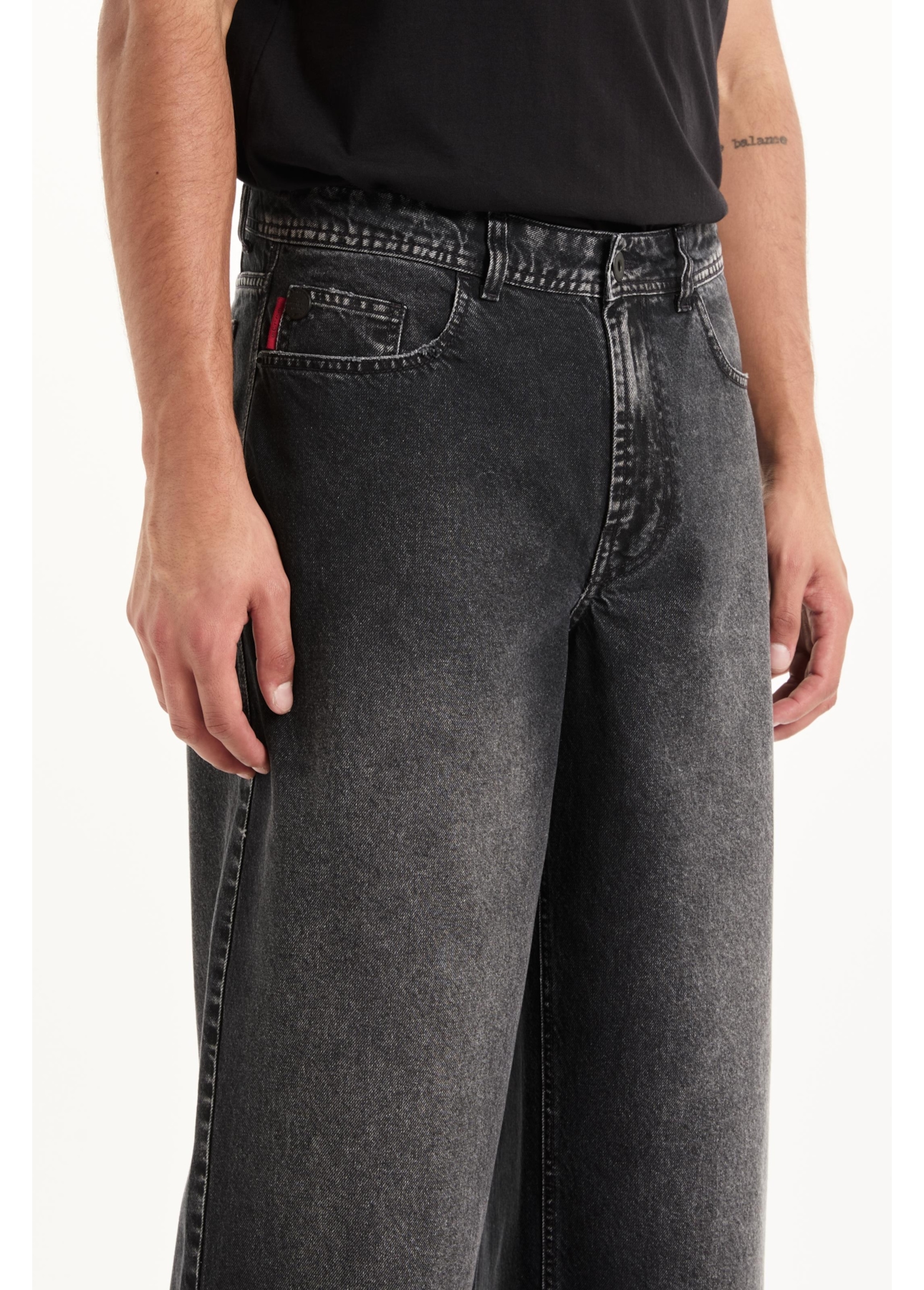 Calça Originals Black Wide Leg 2021-Lav. Black C/ Rebolo