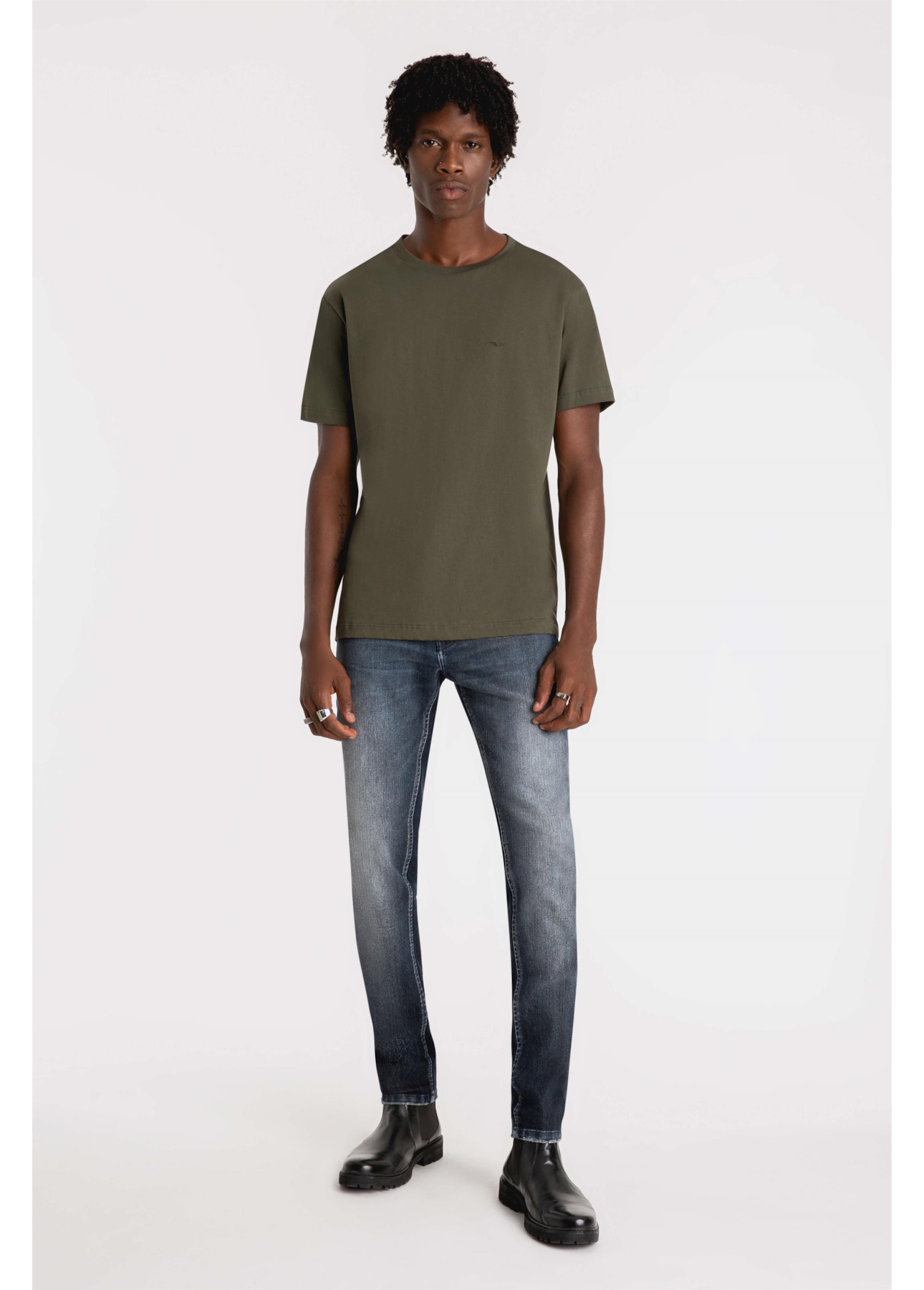 Calça Overcast Elastic Blue 1413 Lav.Escuro C/Tank