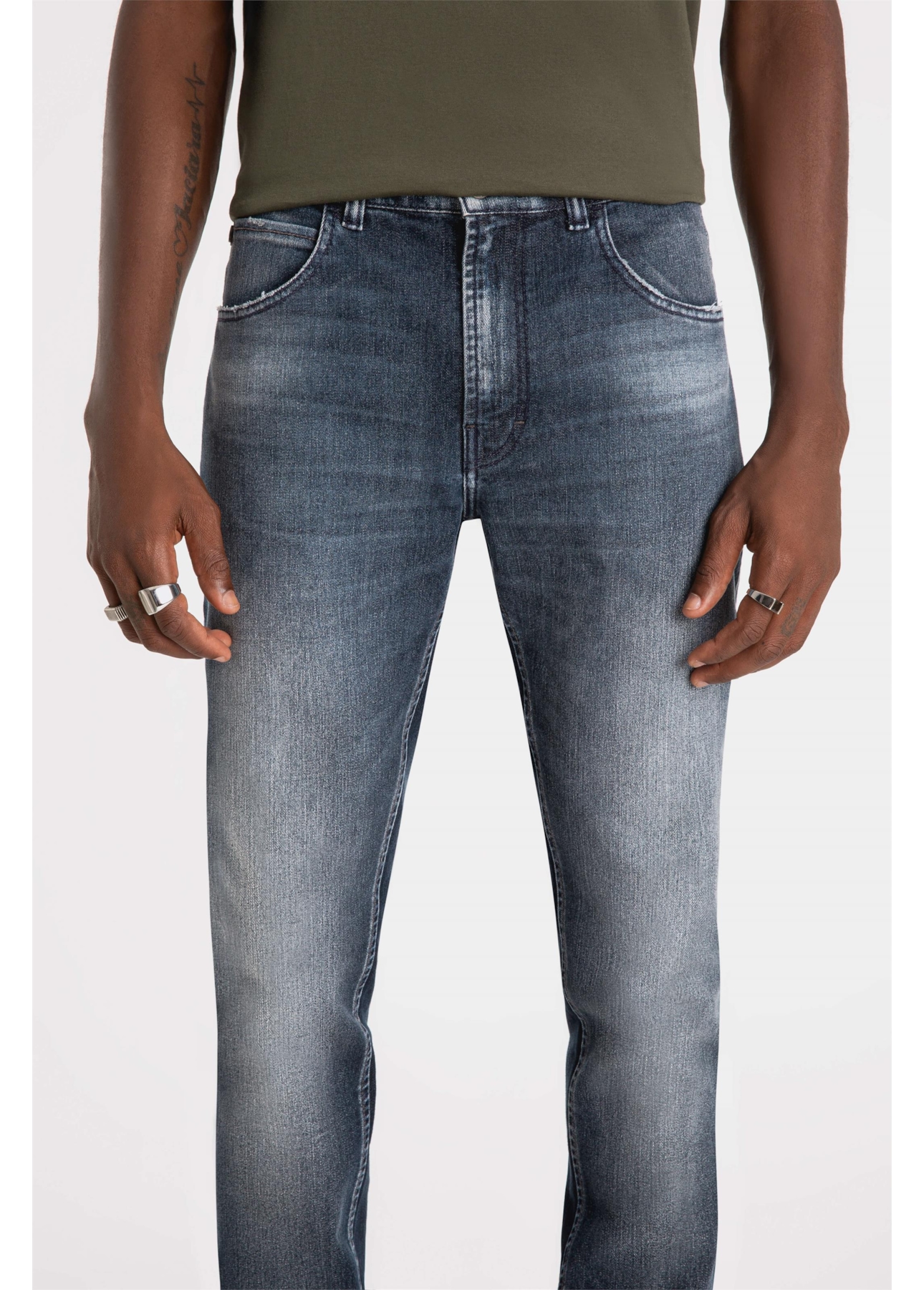 Calça Overcast Elastic Blue 1413 Lav.Escuro C/Tank