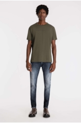 Calça Overcast Elastic Blue 1883-Lav.Escuro C/Rebolo