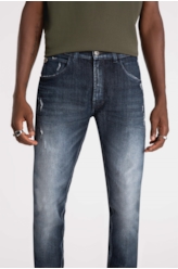 Calça Overcast Elastic Blue 1883-Lav.Escuro C/Rebolo