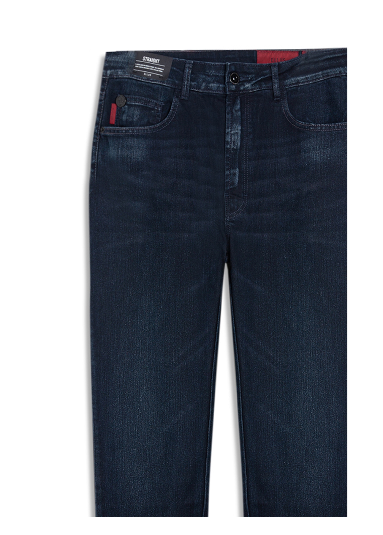 Calça Overcast Elastic Straight 1897-Lav. Escuro C/Resina