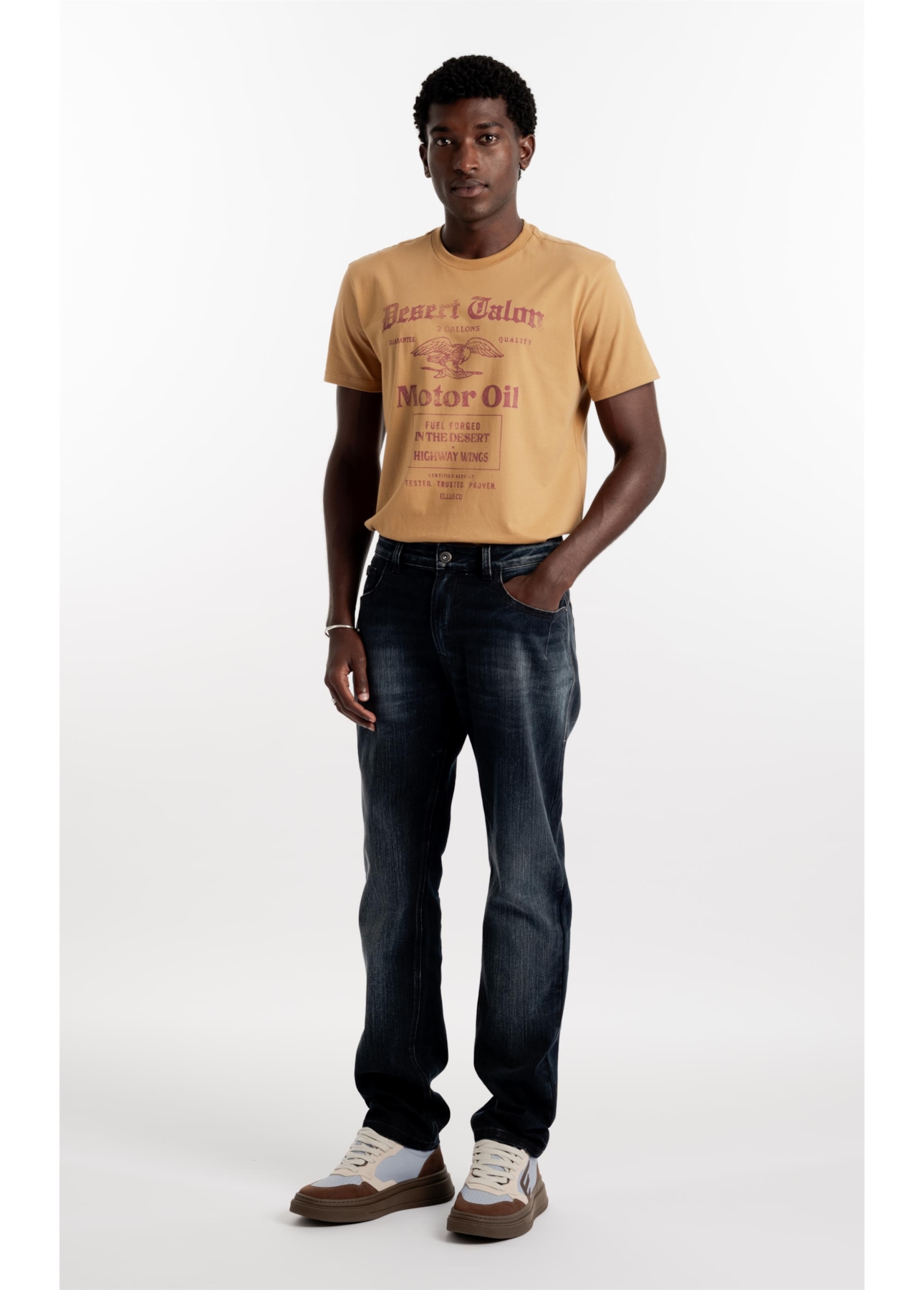 Calça Overcast Elastic Wide Escuro Com Rede