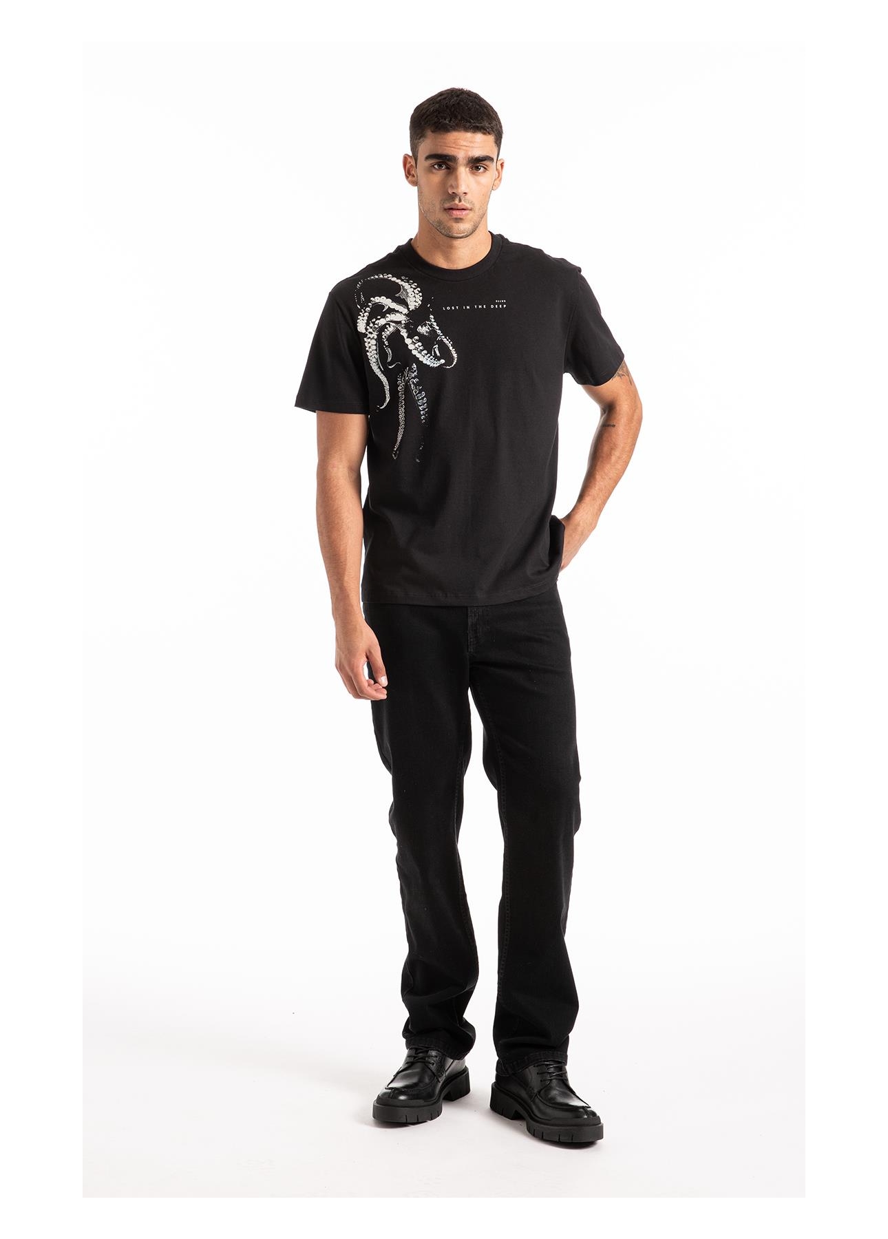 Calça Pacific Black Straight Lav.Black