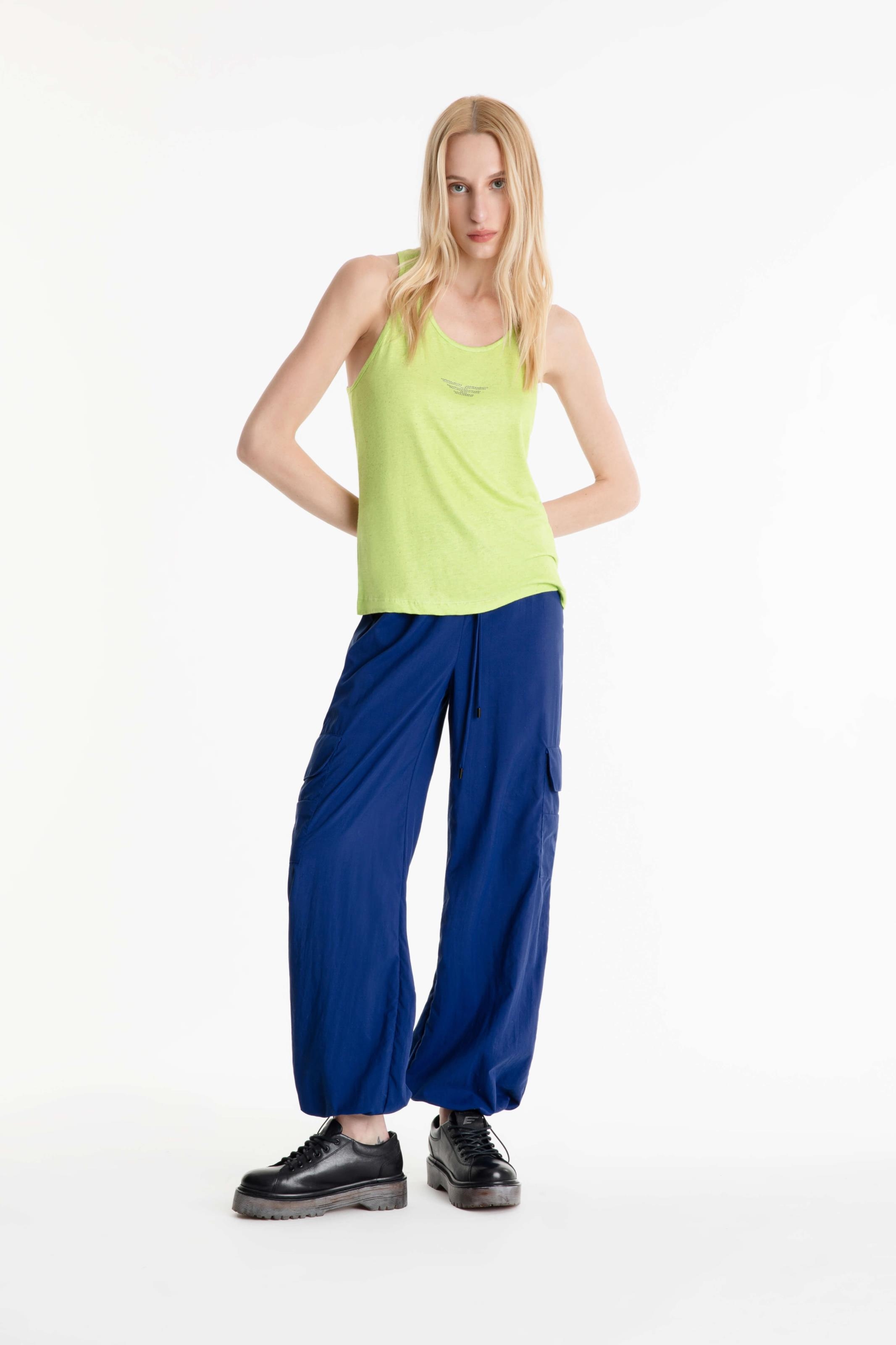 Calça Poliamida Parachute Pants Azul Bic