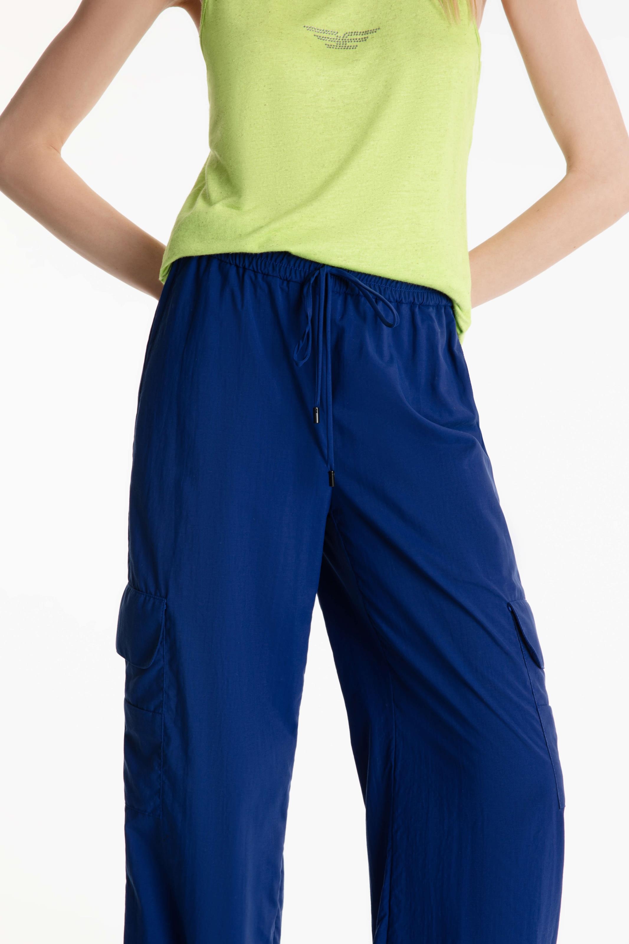Calça Poliamida Parachute Pants Azul Bic