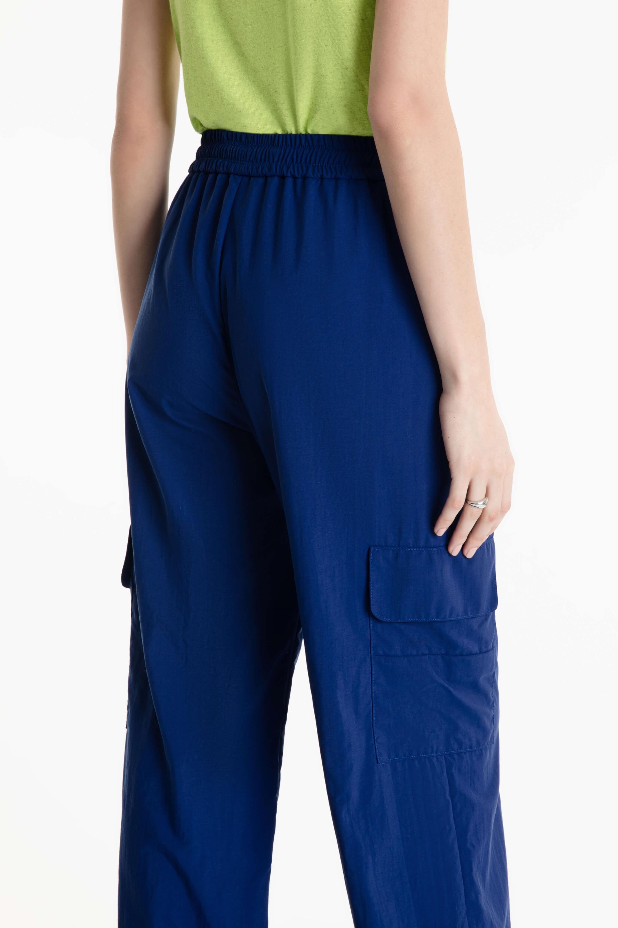 Calça Poliamida Parachute Pants Azul Bic