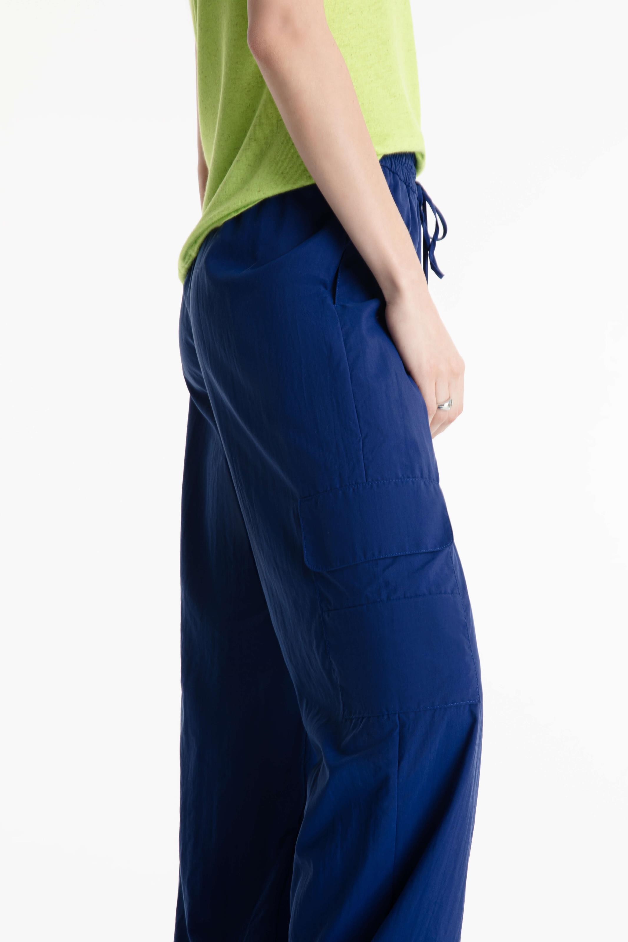 Calça Poliamida Parachute Pants Azul Bic