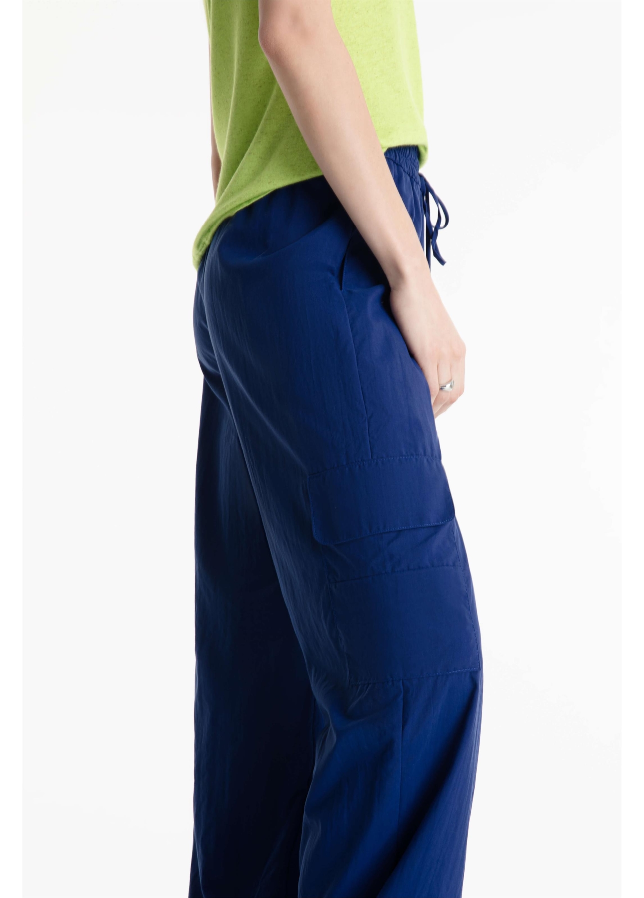 Calça Poliamida Parachute Pants Azul Bic