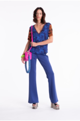 Calça Power Fit Flare Long Royal