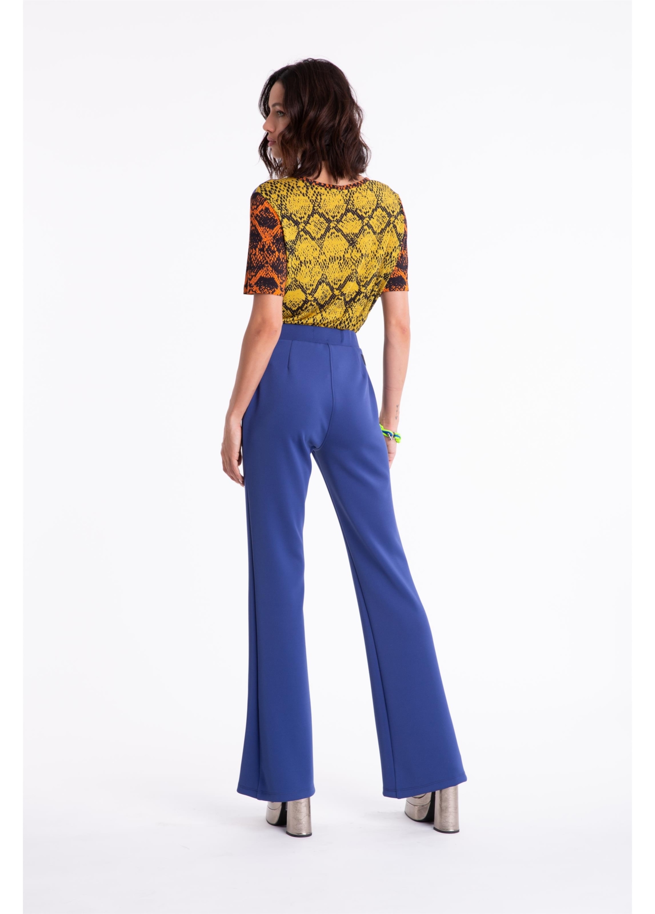 Calça Power Fit Flare Long Royal