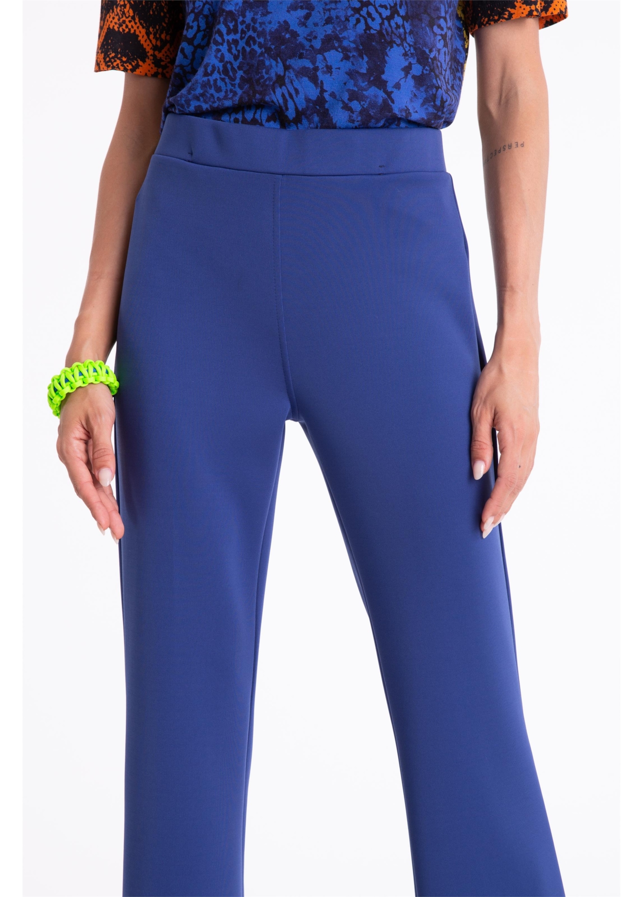 Calça Power Fit Flare Long Royal