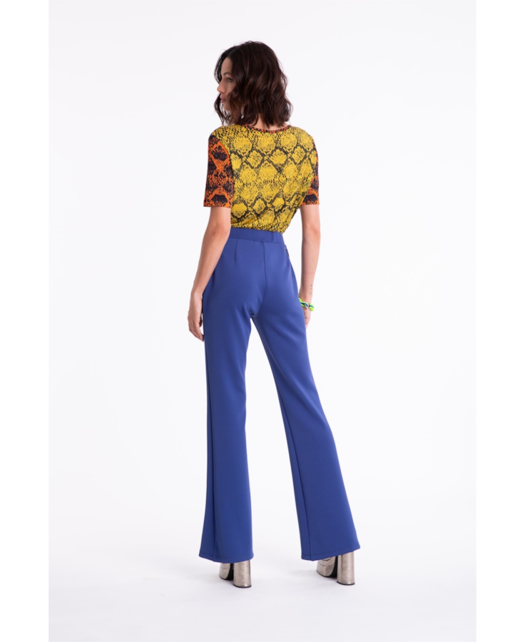 Calça Power Fit Flare Long Royal