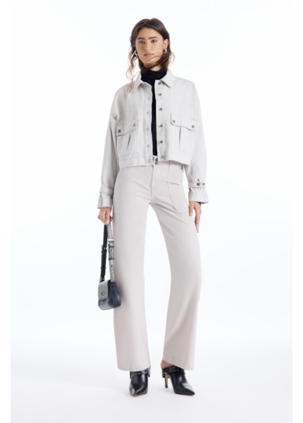 Calça Power Wide Leg Carpinteiro Silver