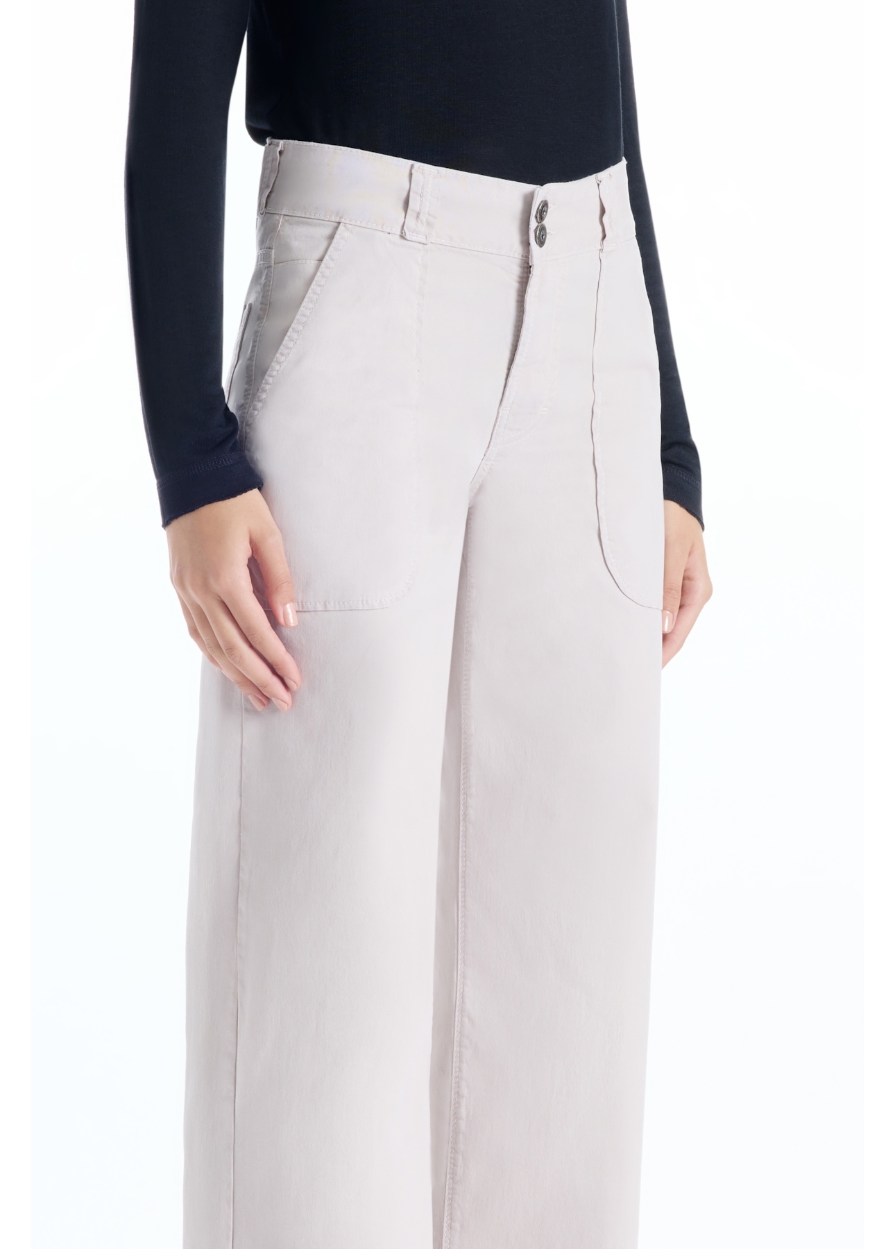 Calça Power Wide Leg Carpinteiro Silver
