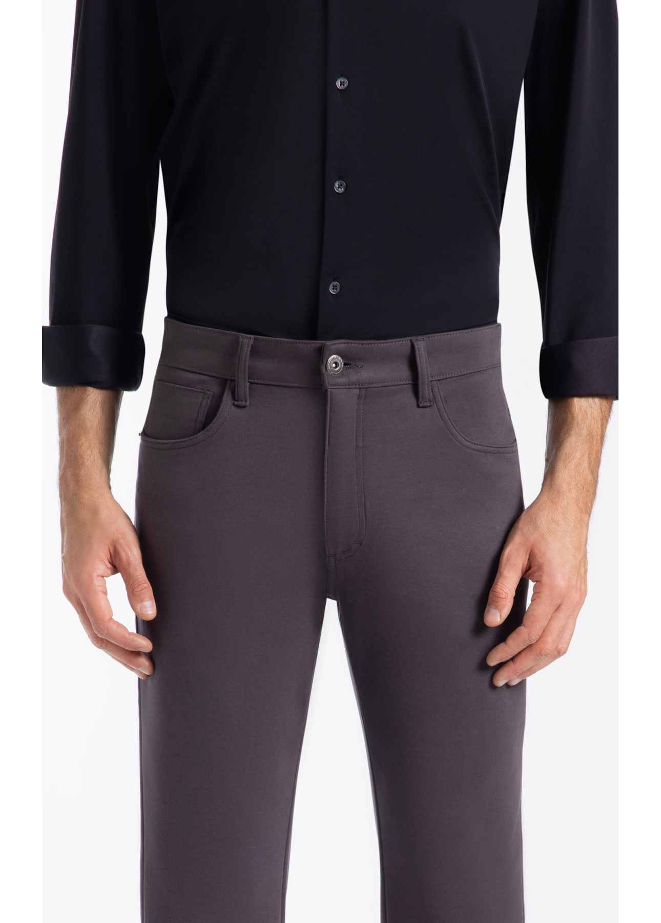 Calça Roma Classic Five Cinza Medio
