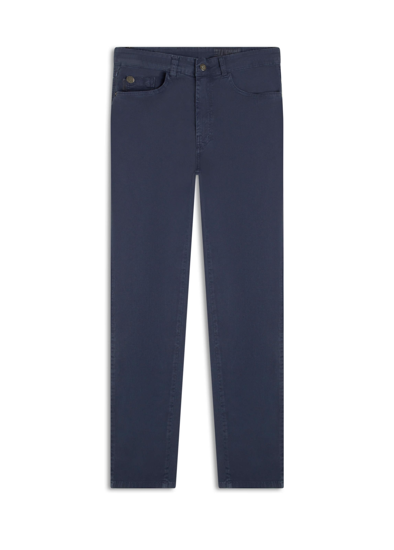 Calça Sarja Diagonal Slim Marinho