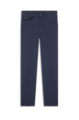 Calça Sarja Diagonal Slim Marinho