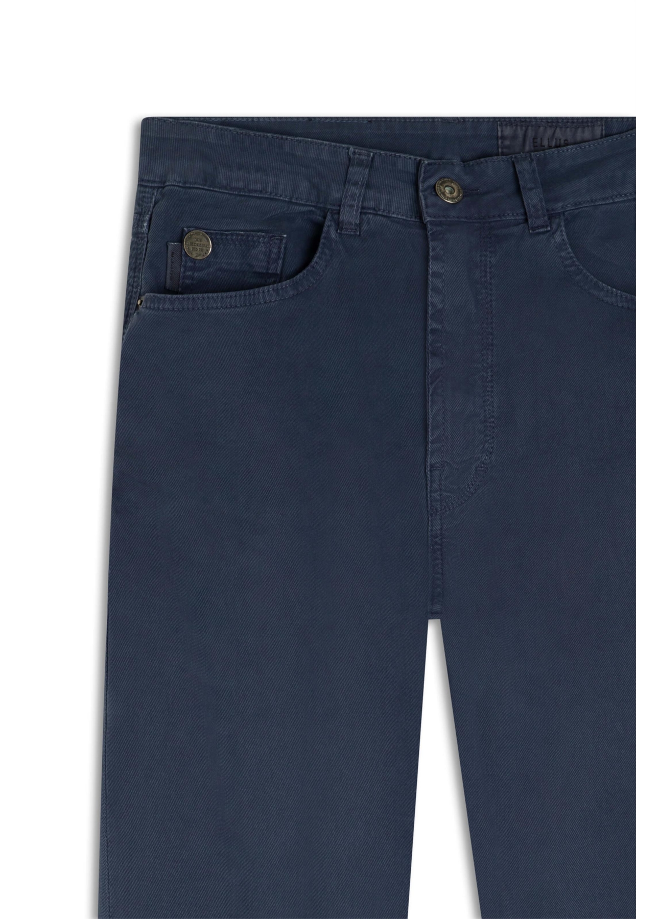 Calça Sarja Diagonal Slim Marinho