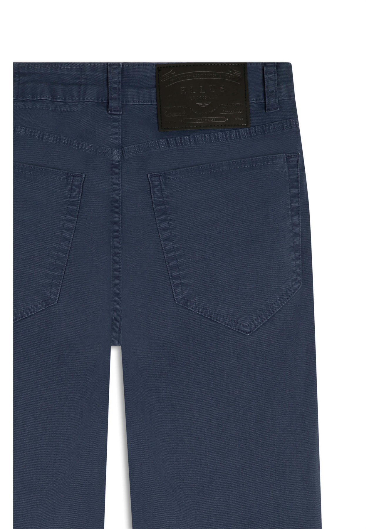 Calça Sarja Diagonal Slim Marinho