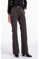 Calça Sarja Rain Flare Marrom Escuro