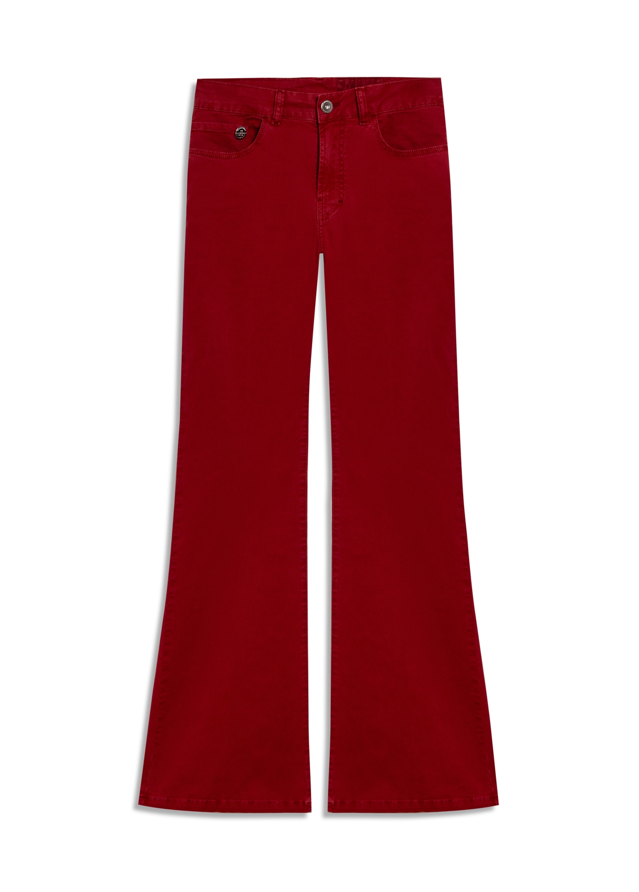 Calça Sarja Rain Flare Vinho