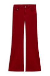 Calça Sarja Rain Flare Vinho