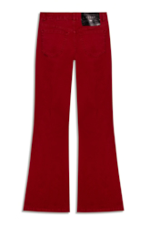Calça Sarja Rain Flare Vinho
