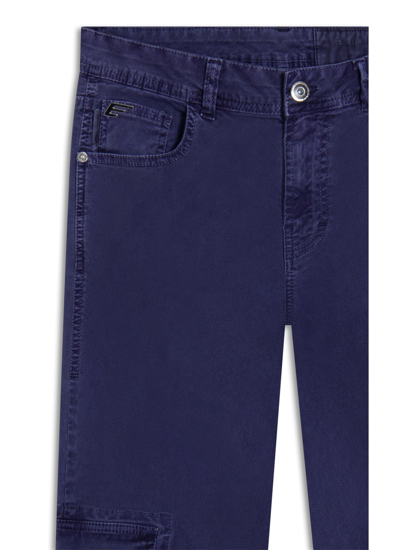 Calça Sarja Rain Low Rise Patt d Eph Cargo Purple Blue