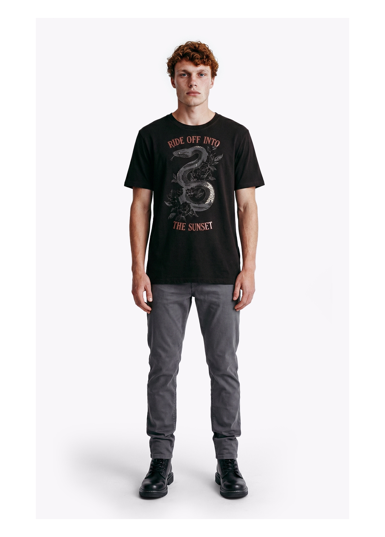 Calça Sarja Rain Slim 5 Pockets Cinza Medio