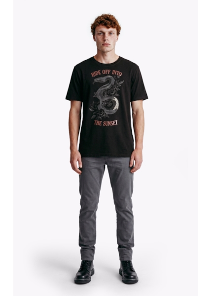 Calça Sarja Rain Slim 5 Pockets Cinza Medio