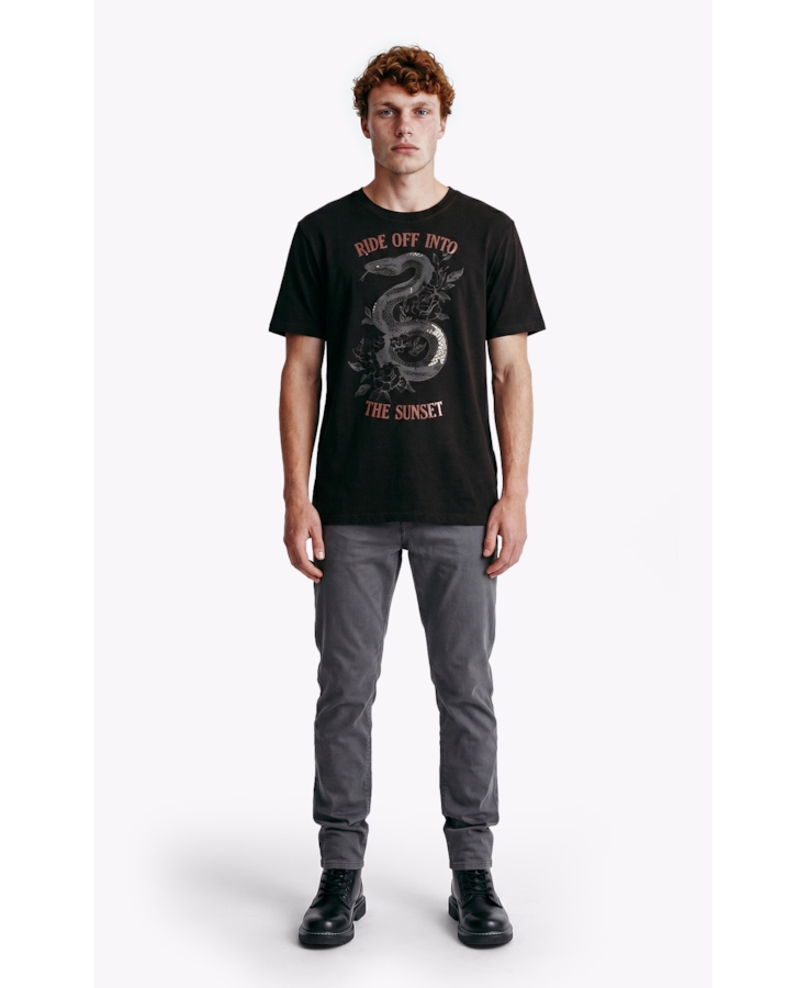 Calça Sarja Rain Slim 5 Pockets Cinza Medio