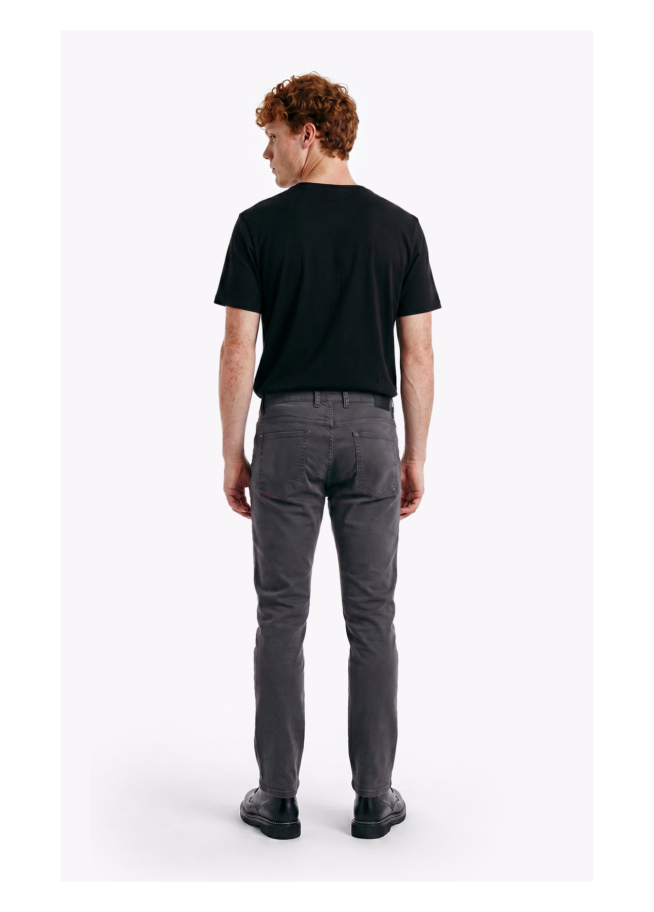 Calça Sarja Rain Slim 5 Pockets Cinza Medio