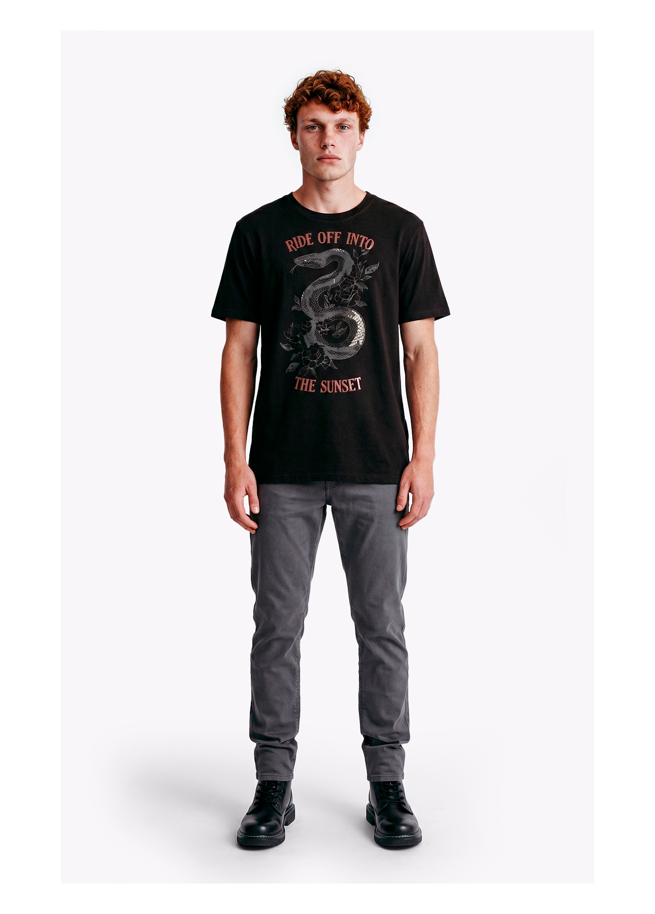 Calça Sarja Rain Slim 5 Pockets Cinza Medio