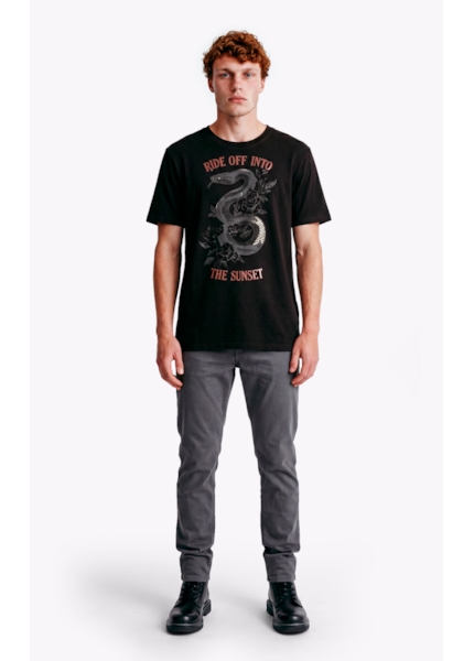 Calça Sarja Rain Slim 5 Pockets Cinza Medio