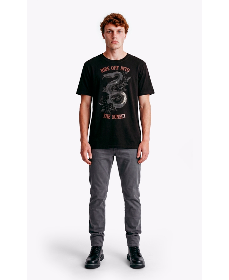 Calça Sarja Rain Slim 5 Pockets Cinza Medio