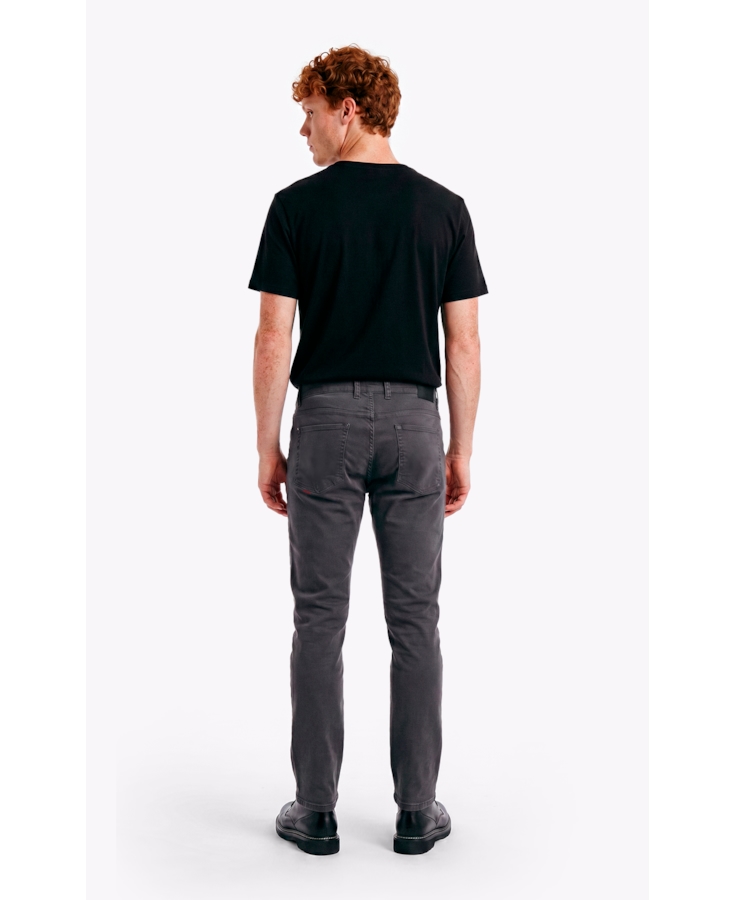 Calça Sarja Rain Slim 5 Pockets Cinza Medio