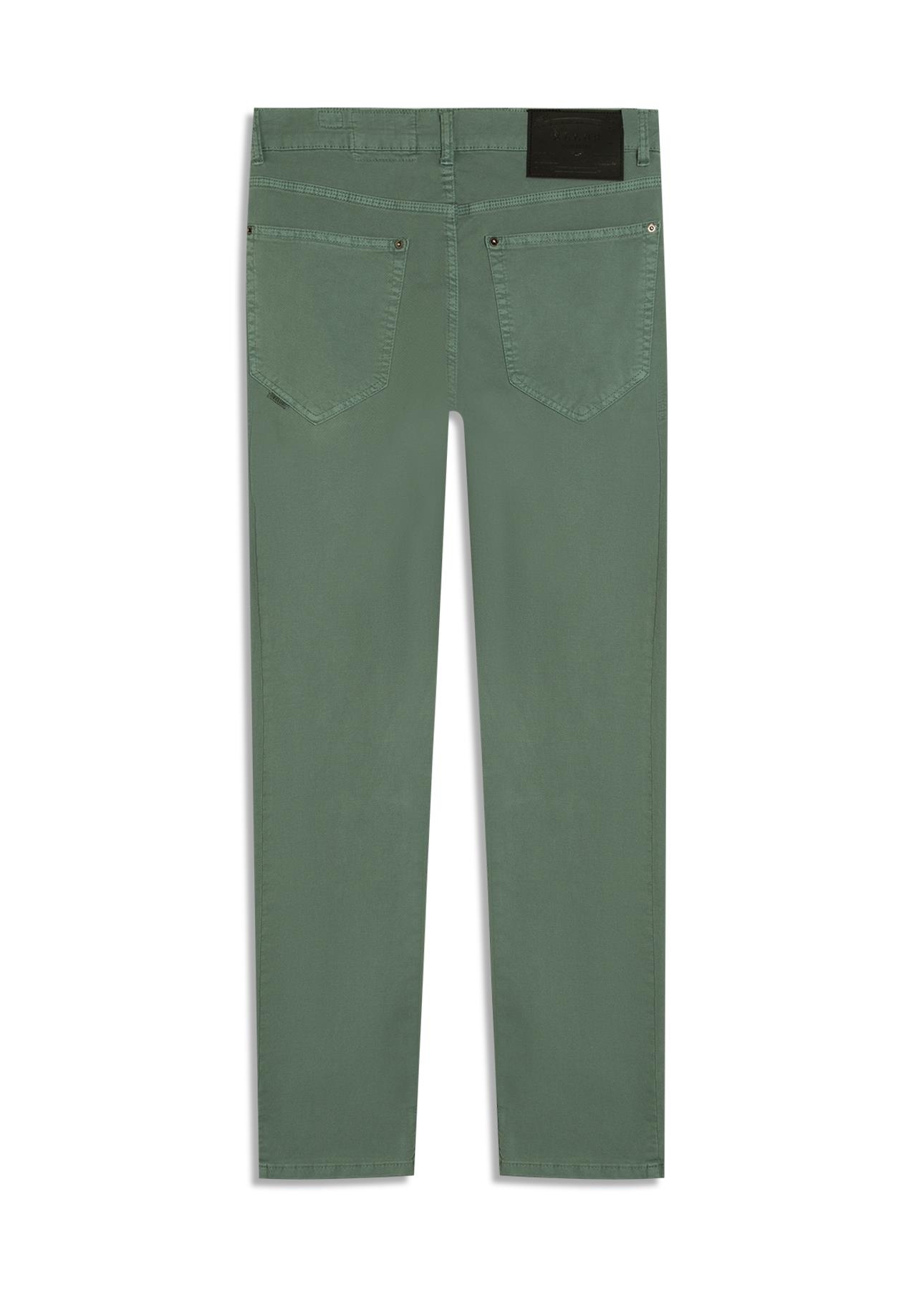 Calça Sarja Rain Slim 5 Pockets Verde Army