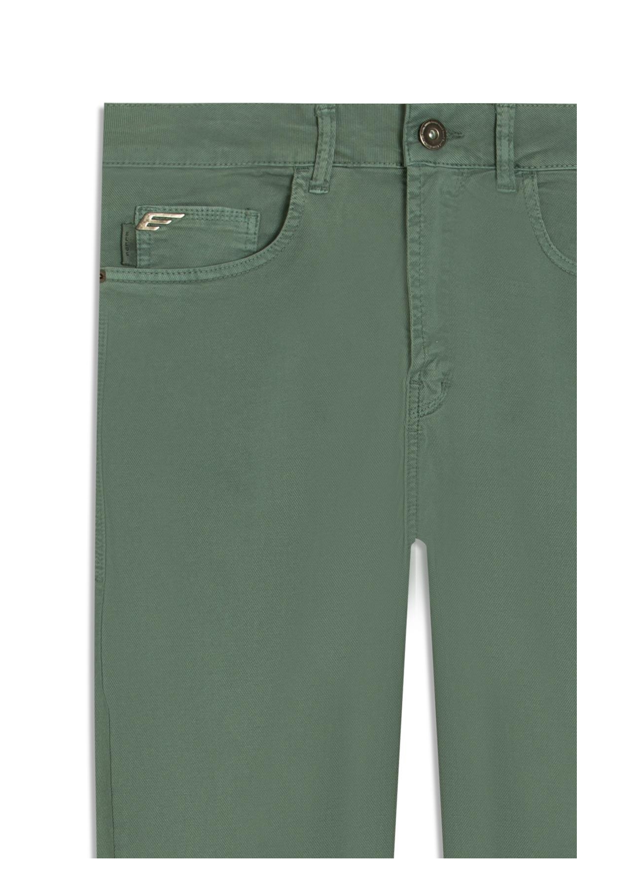 Calça Sarja Rain Slim 5 Pockets Verde Army