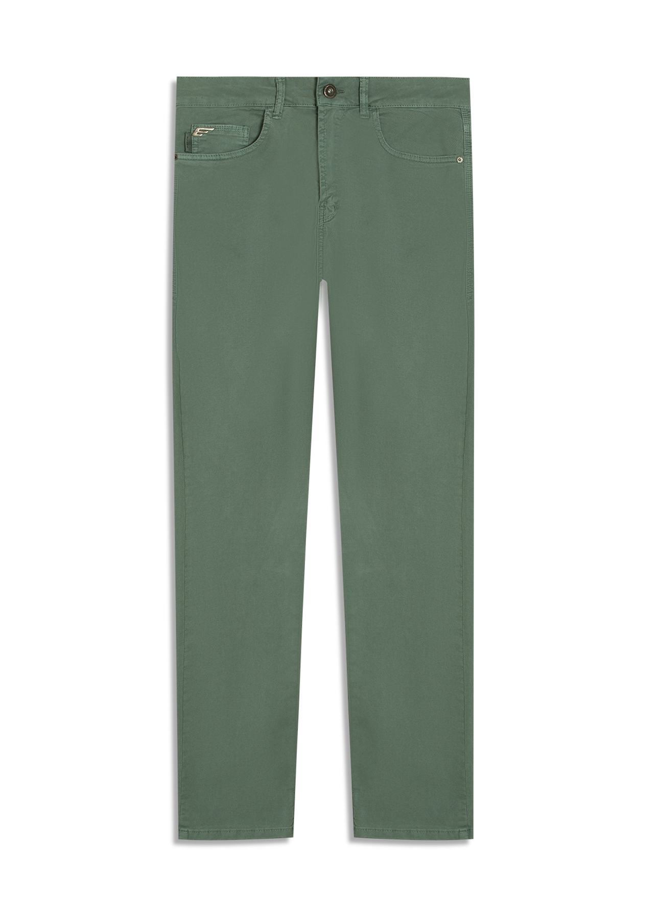 Calça Sarja Rain Slim 5 Pockets Verde Army