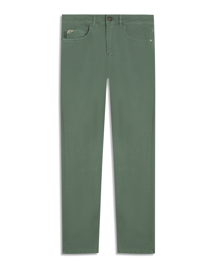 Calça Sarja Rain Slim 5 Pockets Verde Army