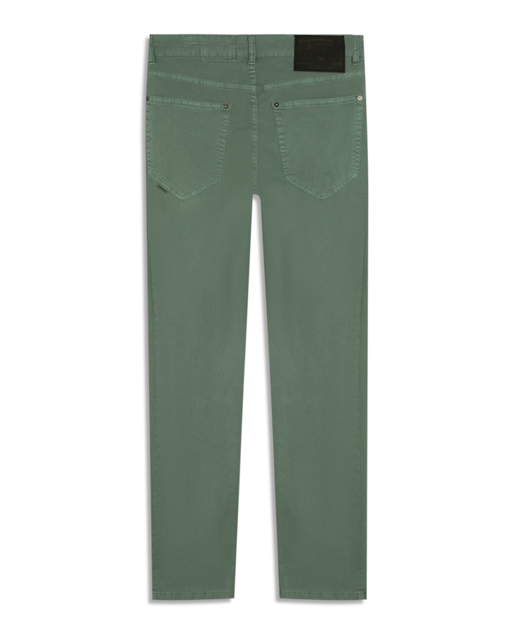 Calça Sarja Rain Slim 5 Pockets Verde Army