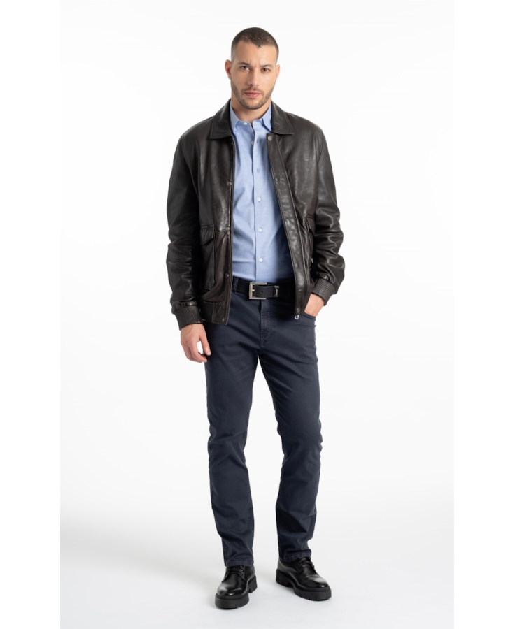 Calça Sarja Rain Slim Blue Grey