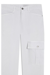 Calça Sarja Rain Slim Cargo Prata