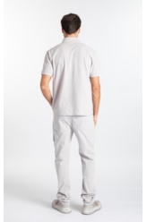 Calça Sarja Rain Slim Cargo Prata