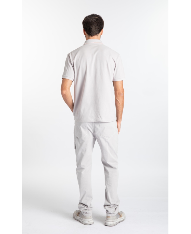 Calça Sarja Rain Slim Cargo Prata