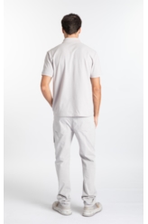 Calça Sarja Rain Slim Cargo Prata