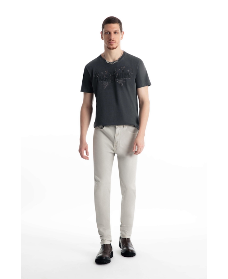 Calça Sarja Rain Slim Silver