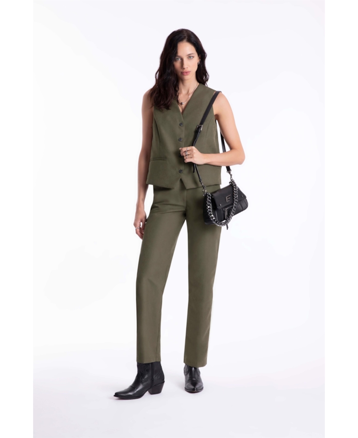 Calça Sarja Techno Straight Ellus Verde Militar