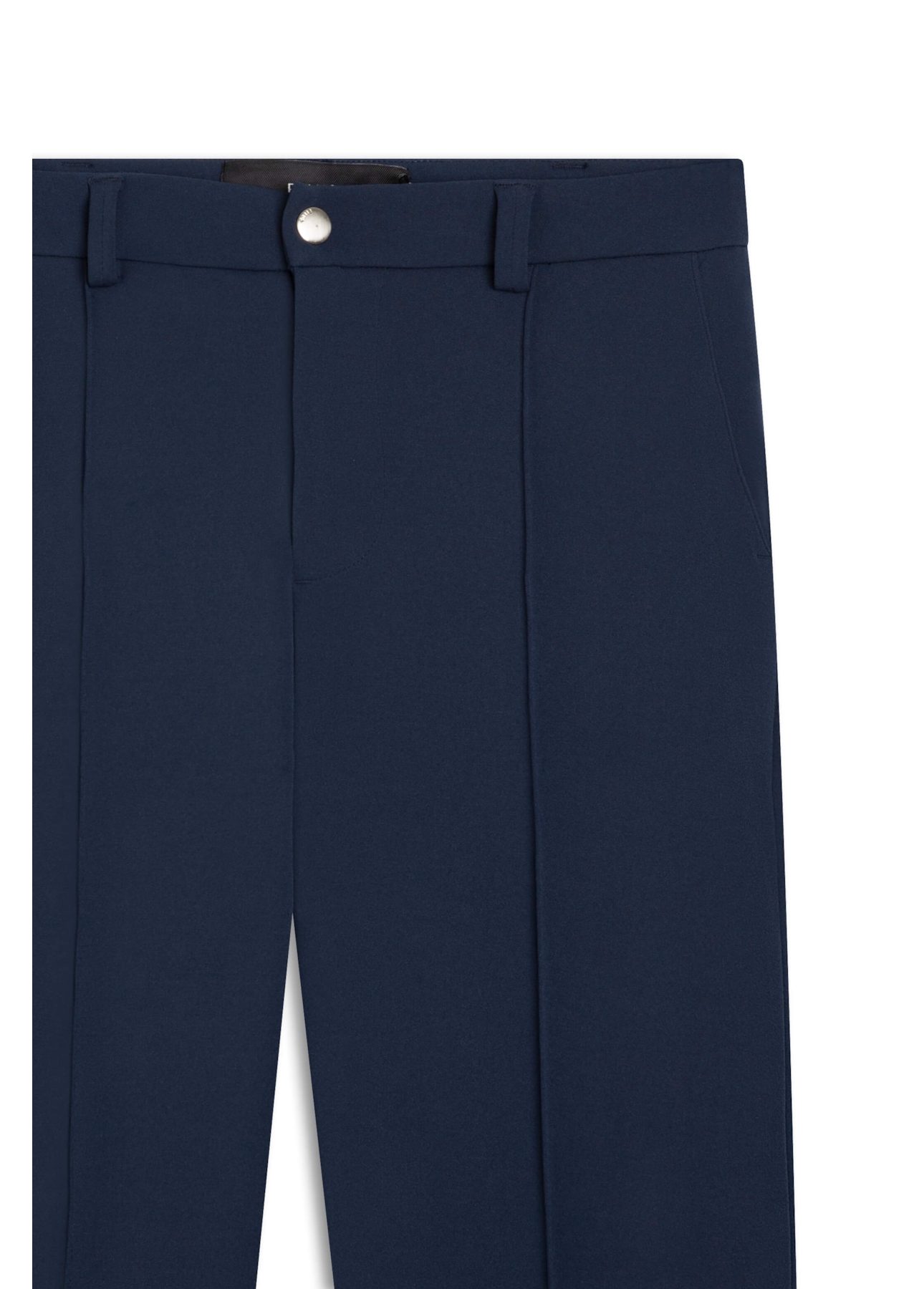 Calca Scuba Crepe Carrot Dark Navy
